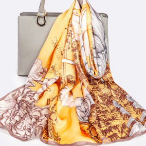 City Flower Silk Scarf