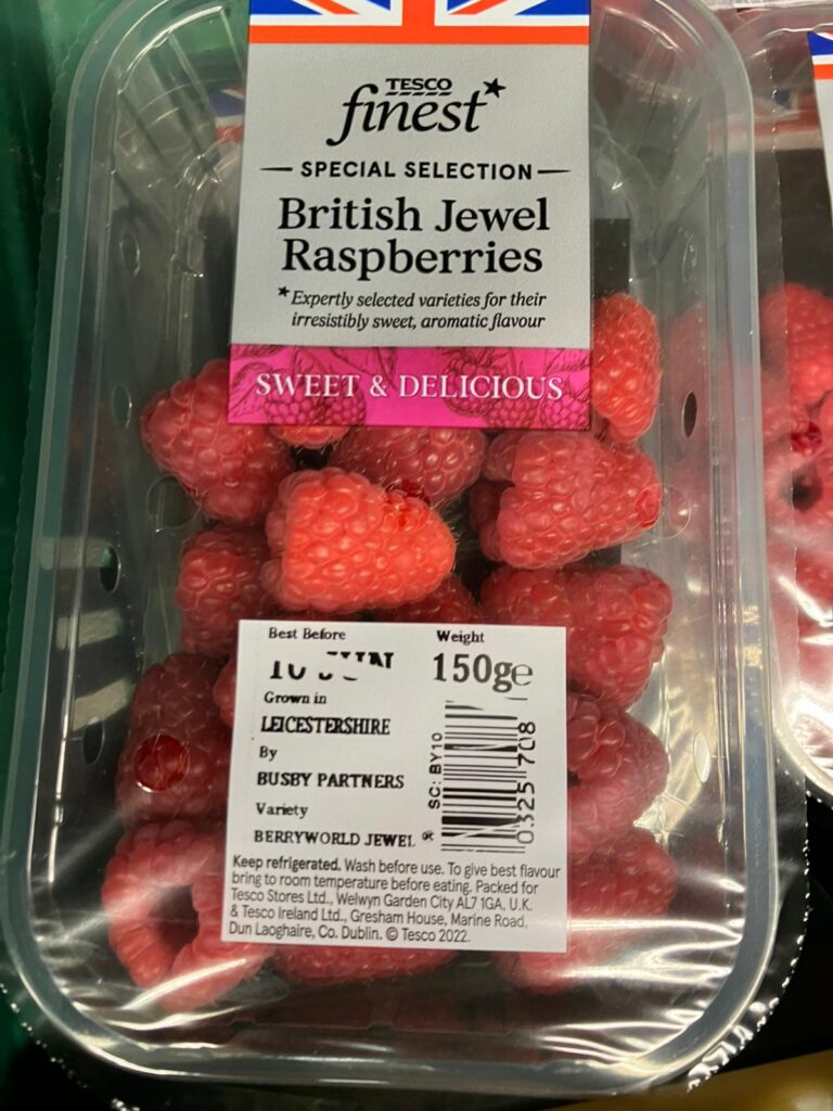 British Jewel Raspberries